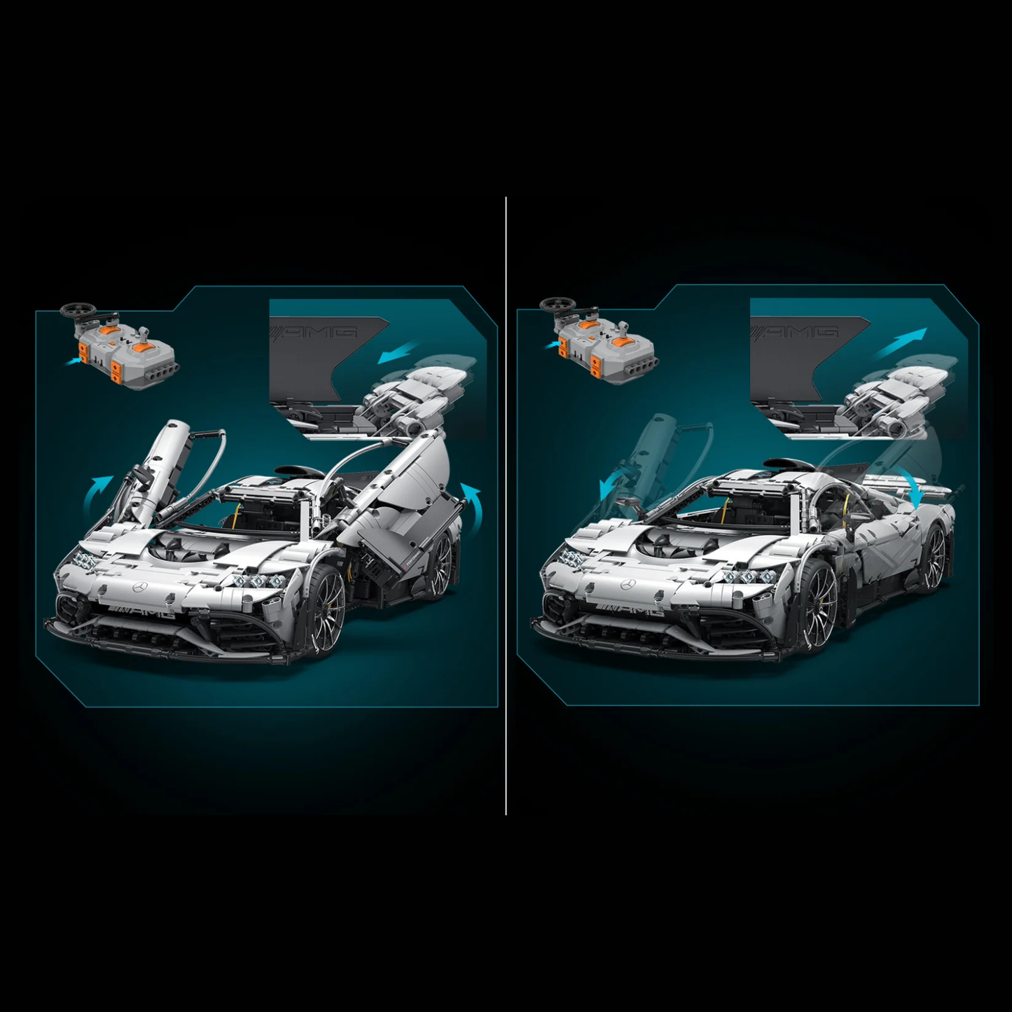 CaDA Master Mercedes-AMG One Licensed Hypercar 1:8 Scale (C61503W) - (Dynamic or Static)