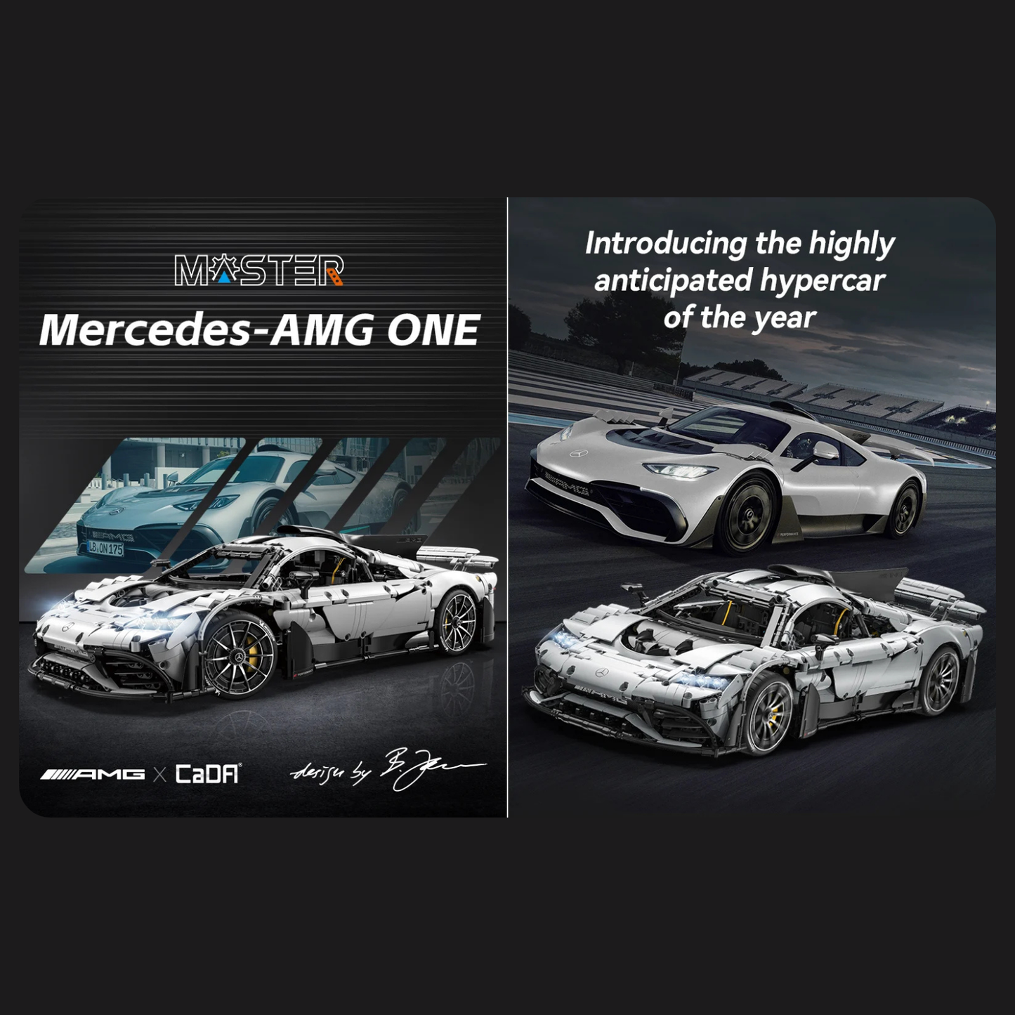 CaDA Master Mercedes-AMG One Licensed Hypercar 1:8 Scale (C61503W) - (Dynamic or Static)