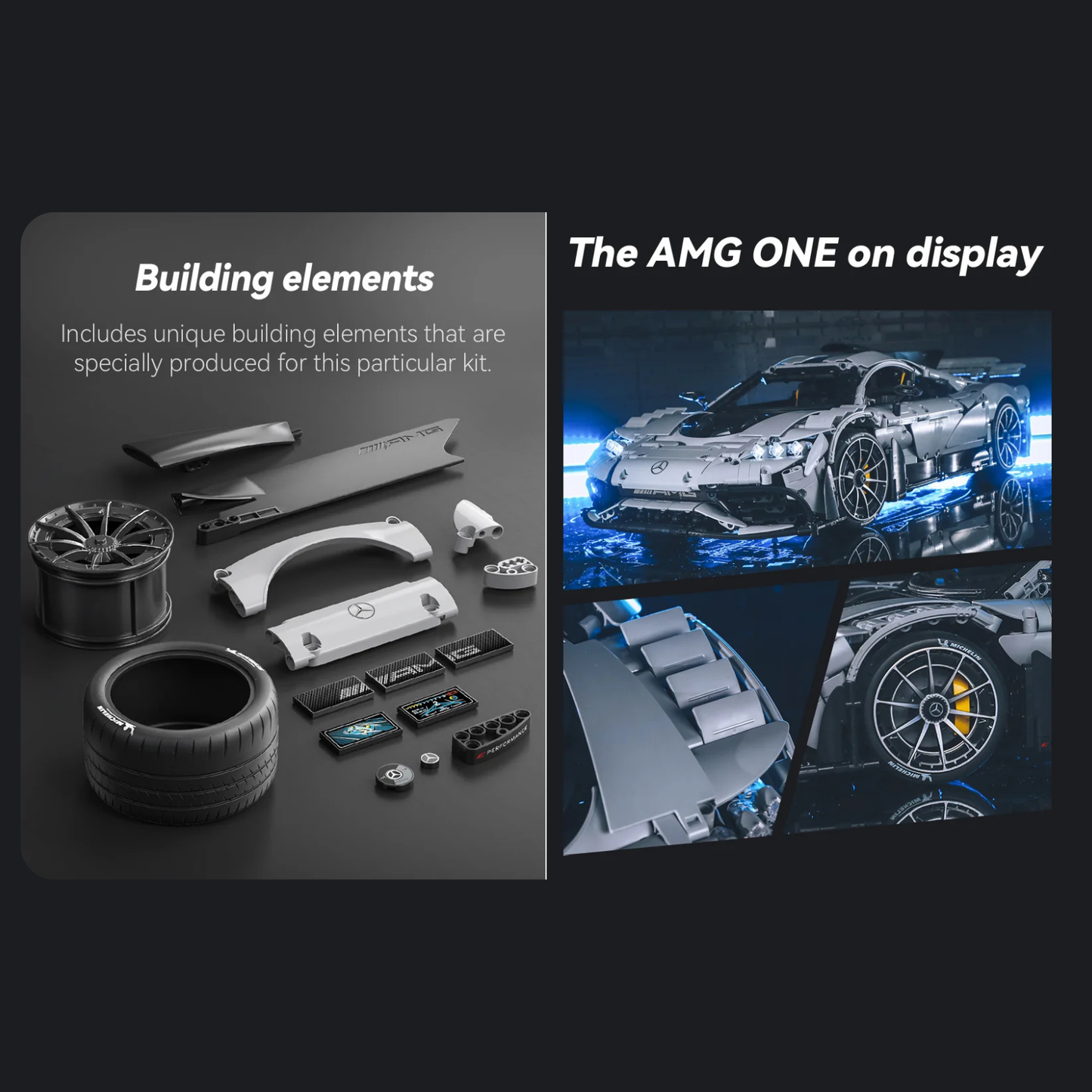 CaDA Master Mercedes-AMG One Licensed Hypercar 1:8 Scale (C61503W) - (Dynamic or Static)