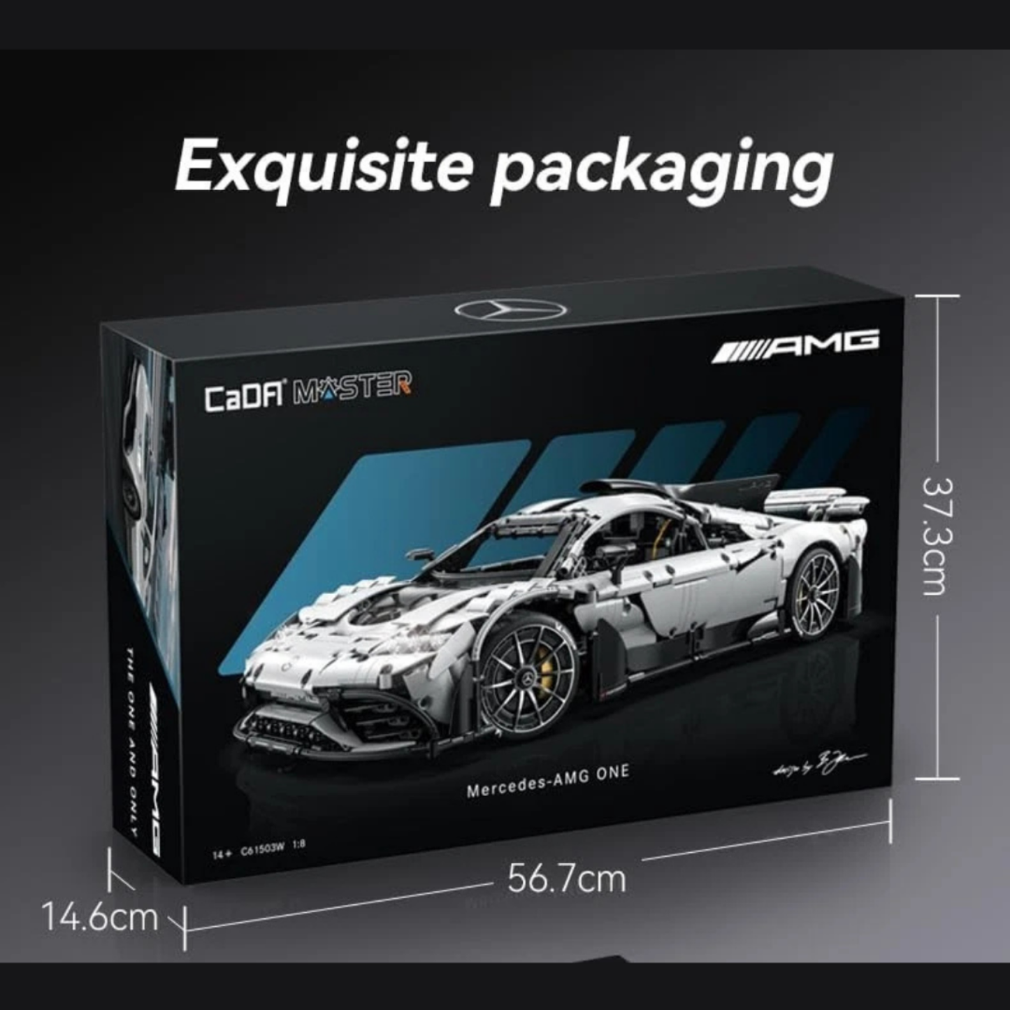 CaDA Master Mercedes-AMG One Licensed Hypercar 1:8 Scale (C61503W) - (Dynamic or Static)