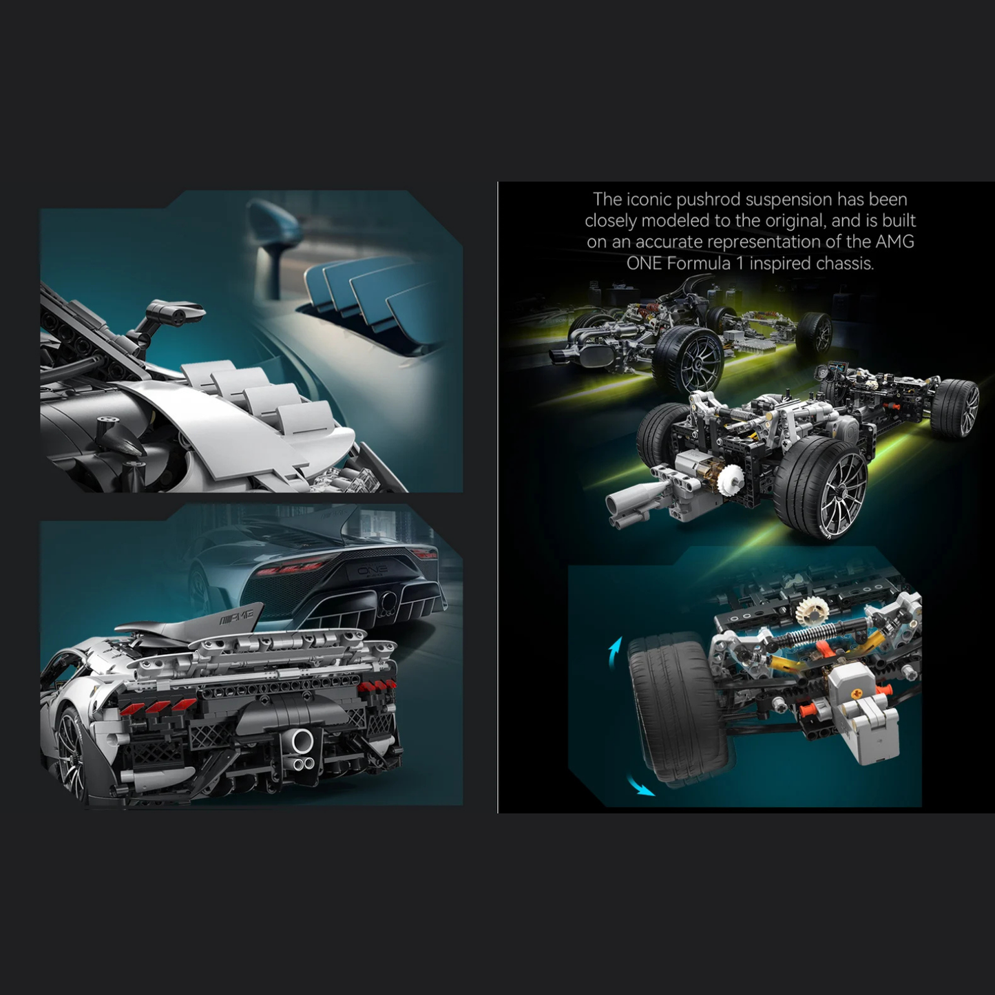 CaDA Master Mercedes-AMG One Licensed Hypercar 1:8 Scale (C61503W) - (Dynamic or Static)