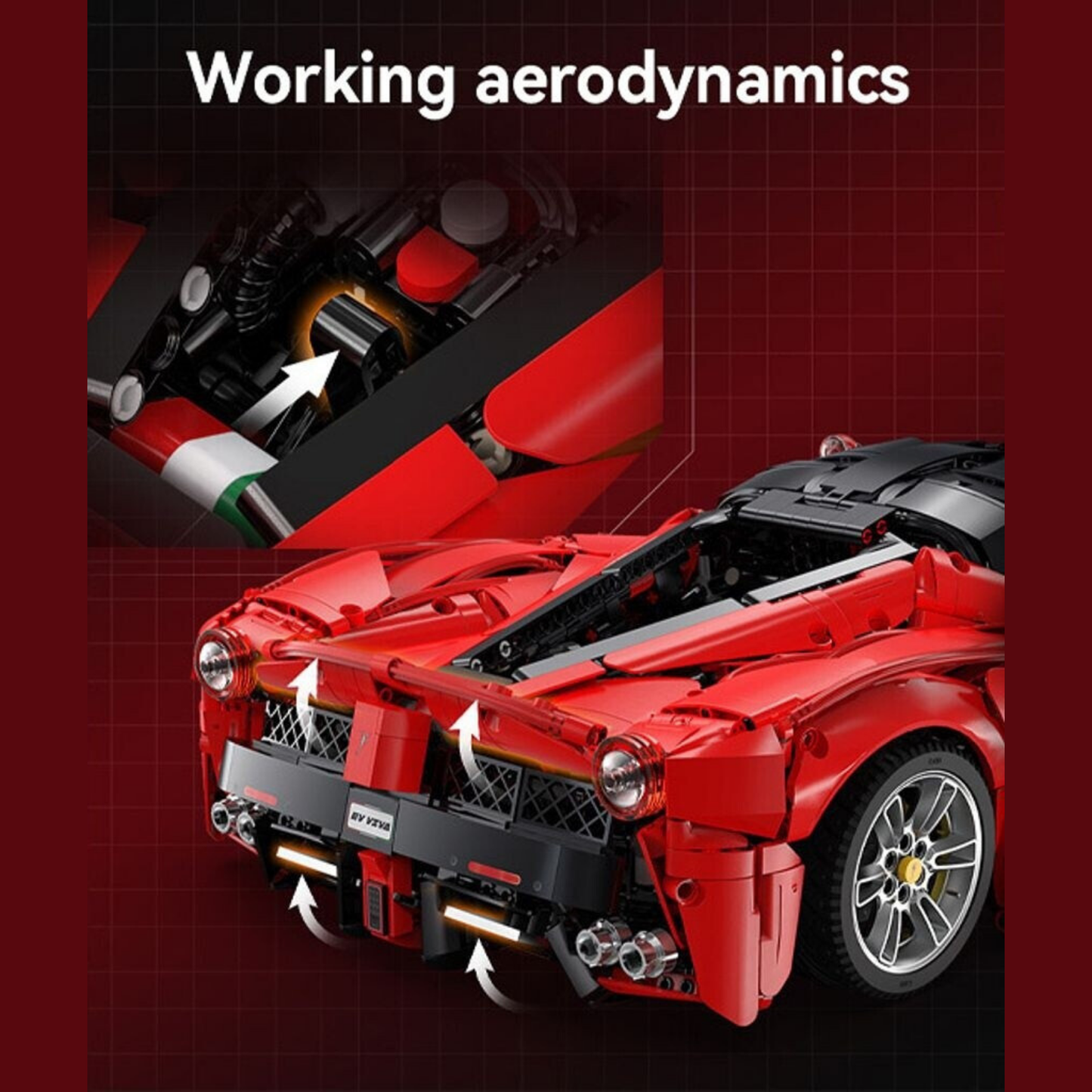 CaDA Master Viva Hypercar 1:8 Scale Exhibition Model (C61505W) - (Static)