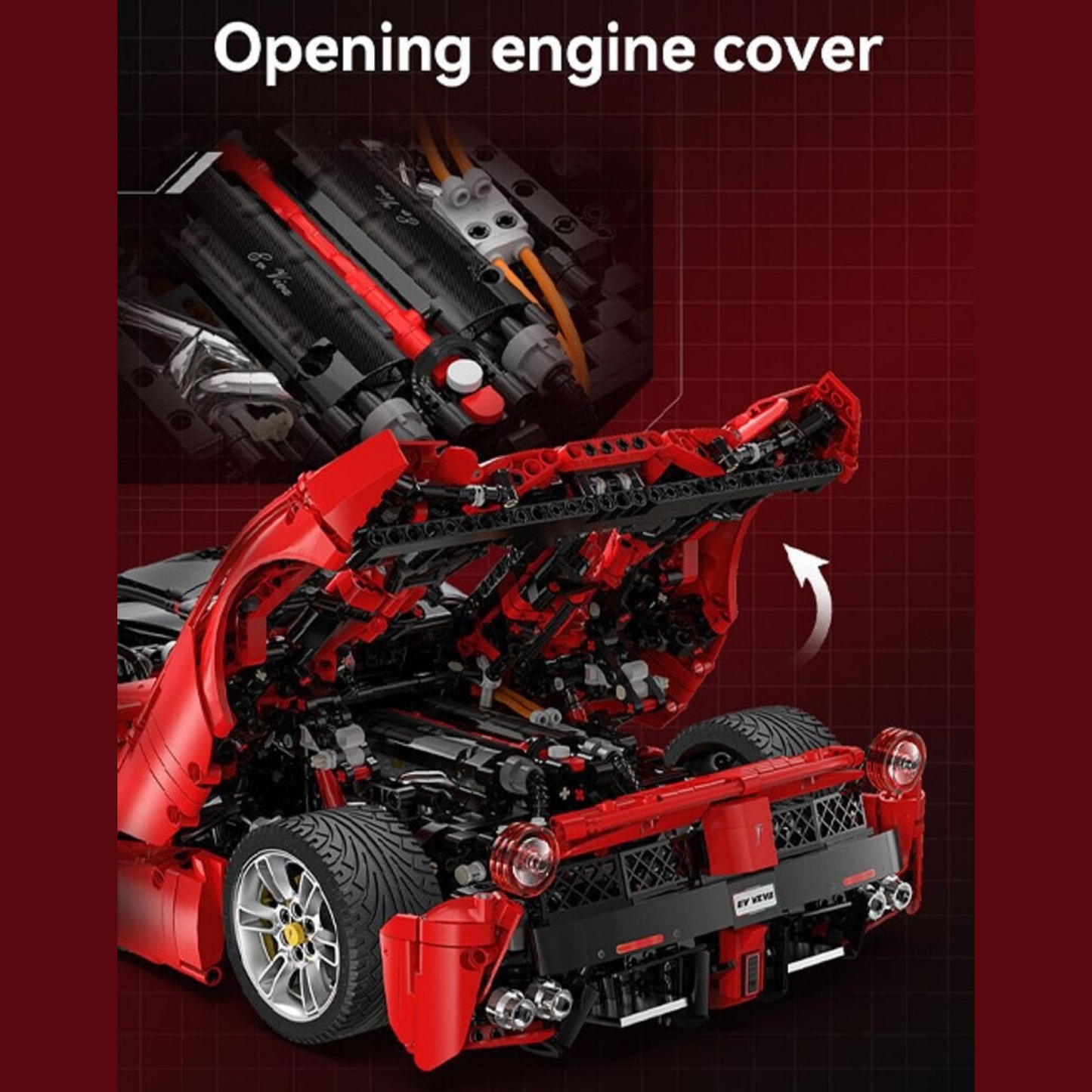 CaDA Master Viva Hypercar 1:8 Scale Exhibition Model (C61505W) - (Static)