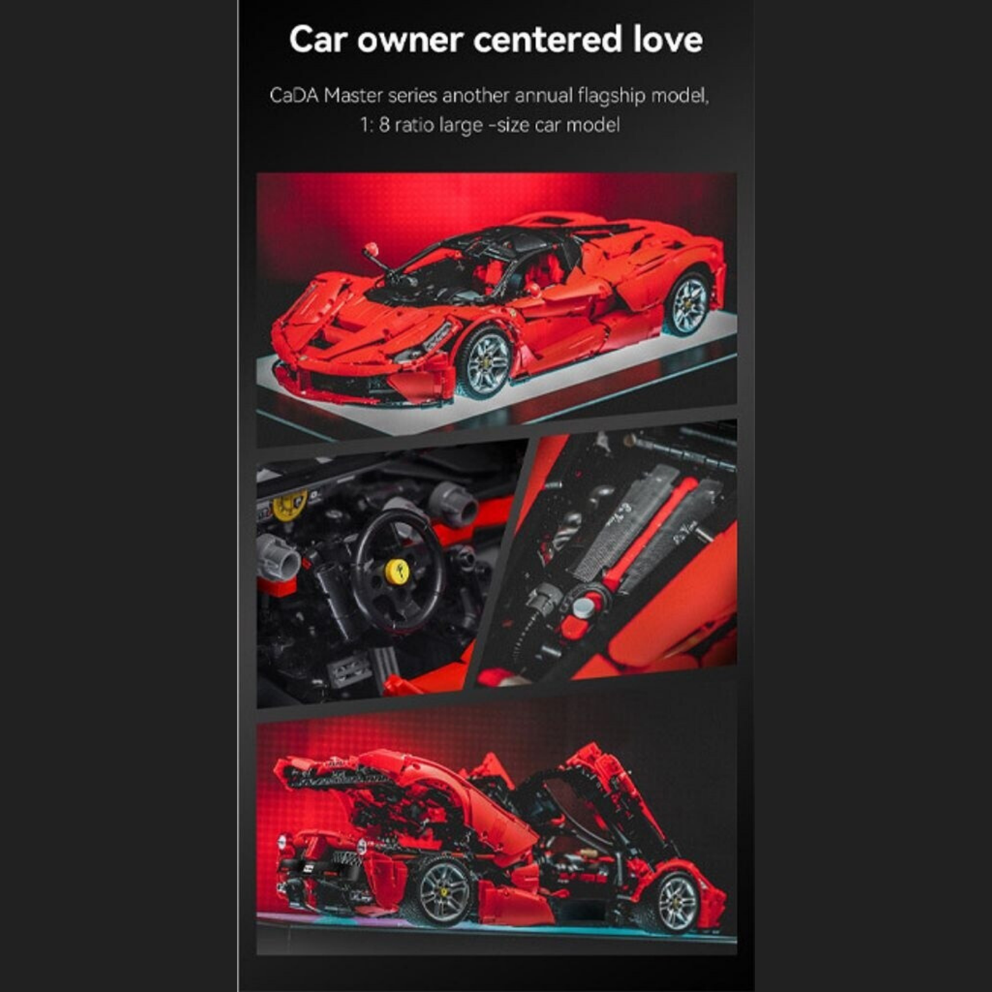 CaDA Master Viva Hypercar 1:8 Scale Exhibition Model (C61505W) - (Static)