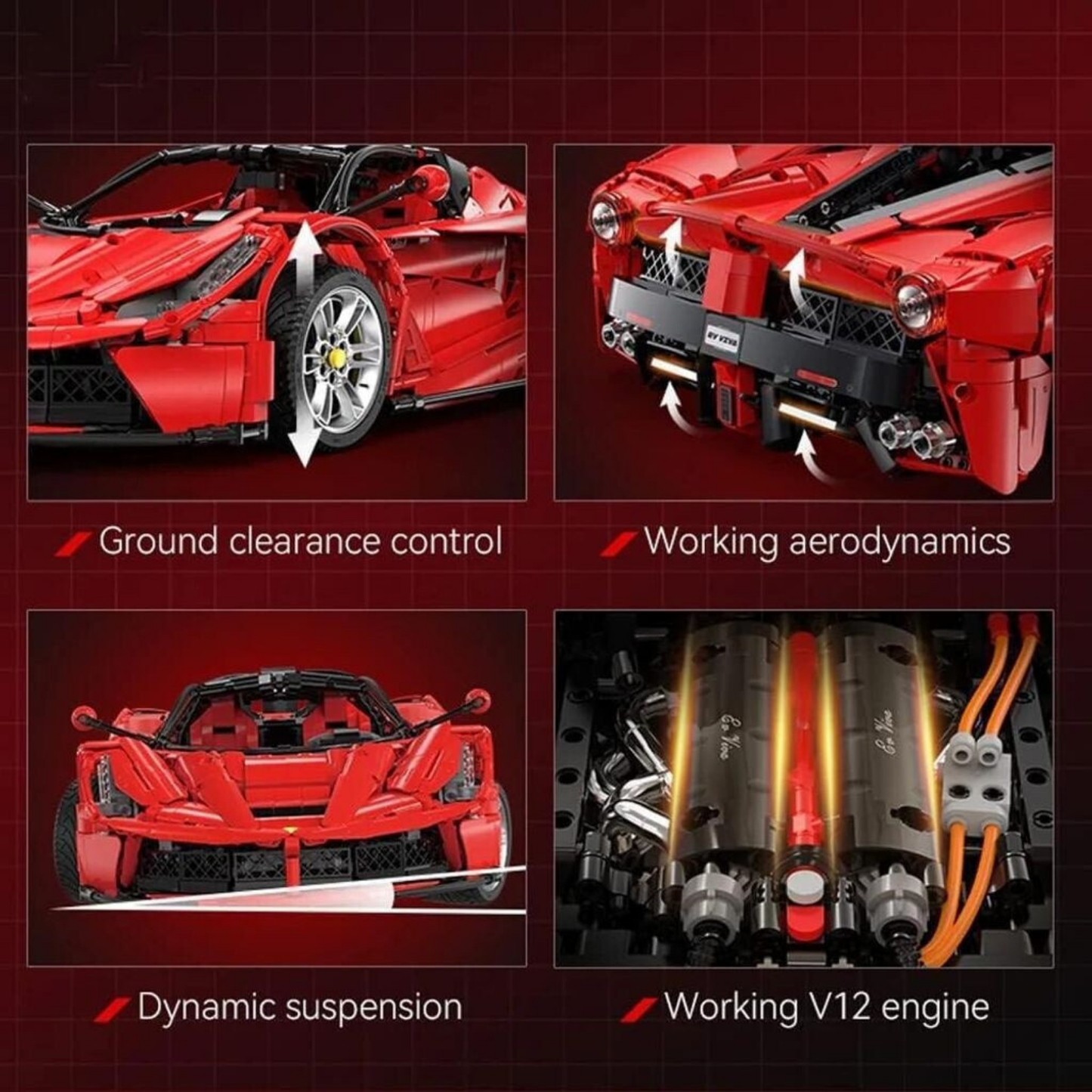 CaDA Master Viva Hypercar 1:8 Scale Exhibition Model (C61505W) - (Static)