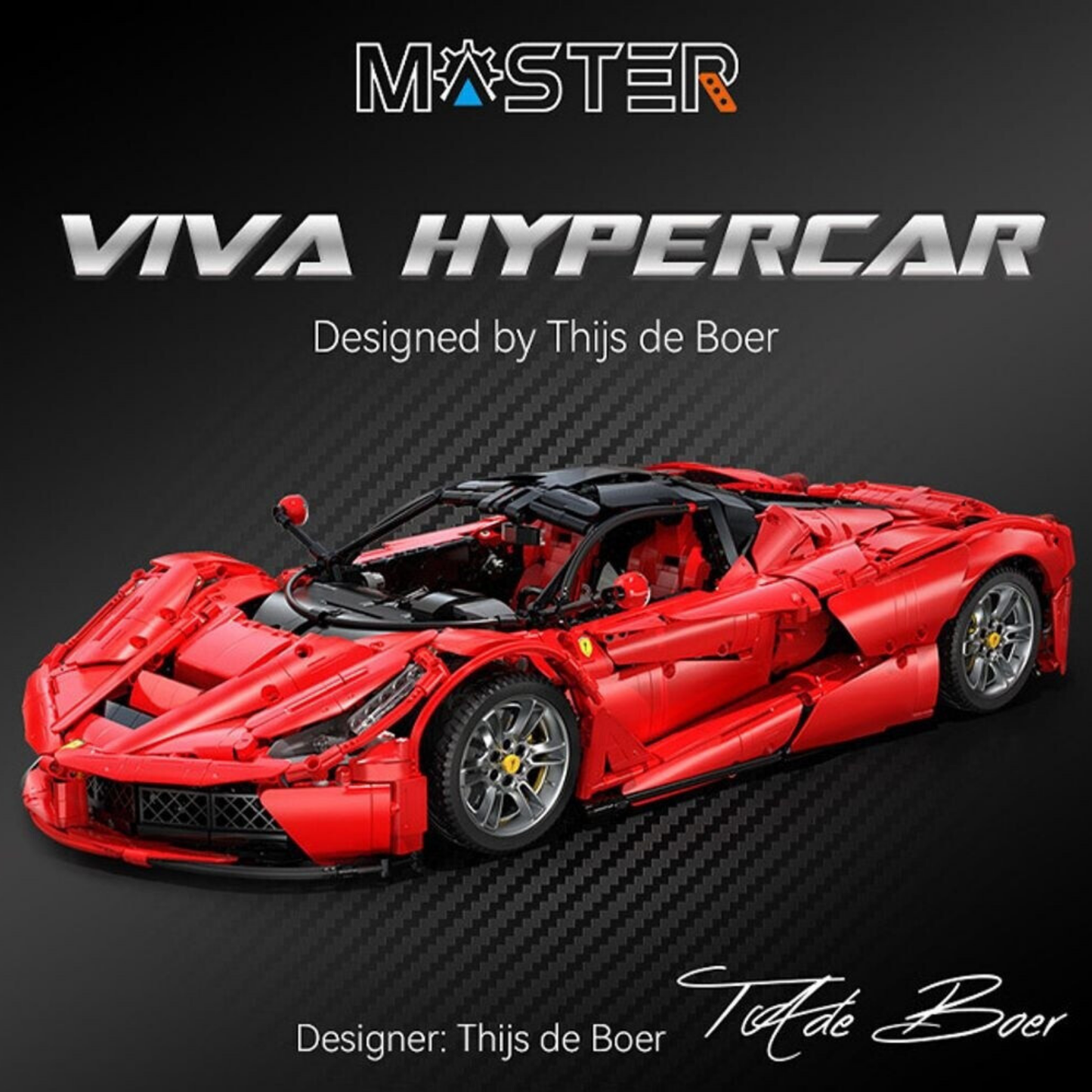 CaDA Master Viva Hypercar 1:8 Scale Exhibition Model (C61505W) - (Static)