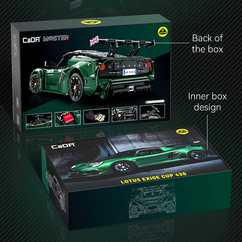 CaDA Master Lotus Exige Cup 430 Licensed Supercar 1:8 Scale (C61511W) - (Static)