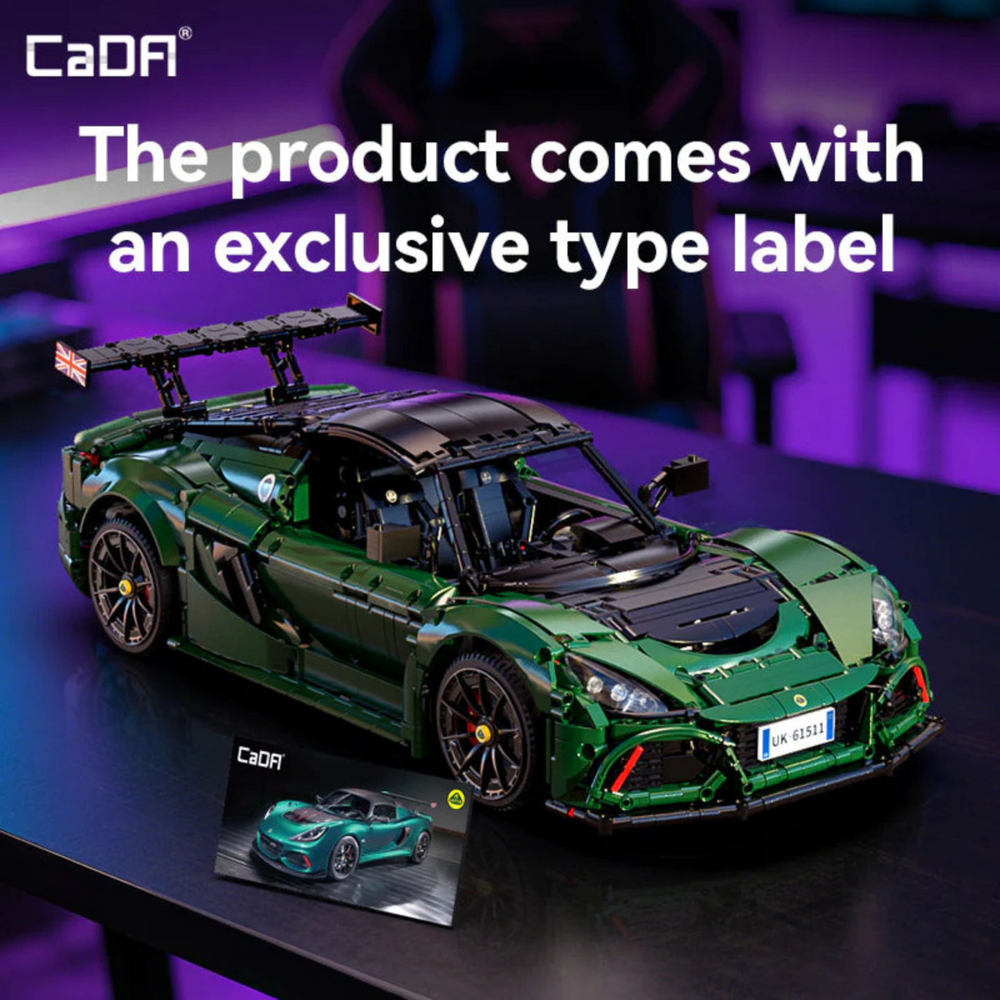 CaDA Master Lotus Exige Cup 430 Licensed Supercar 1:8 Scale (C61511W) - (Static)