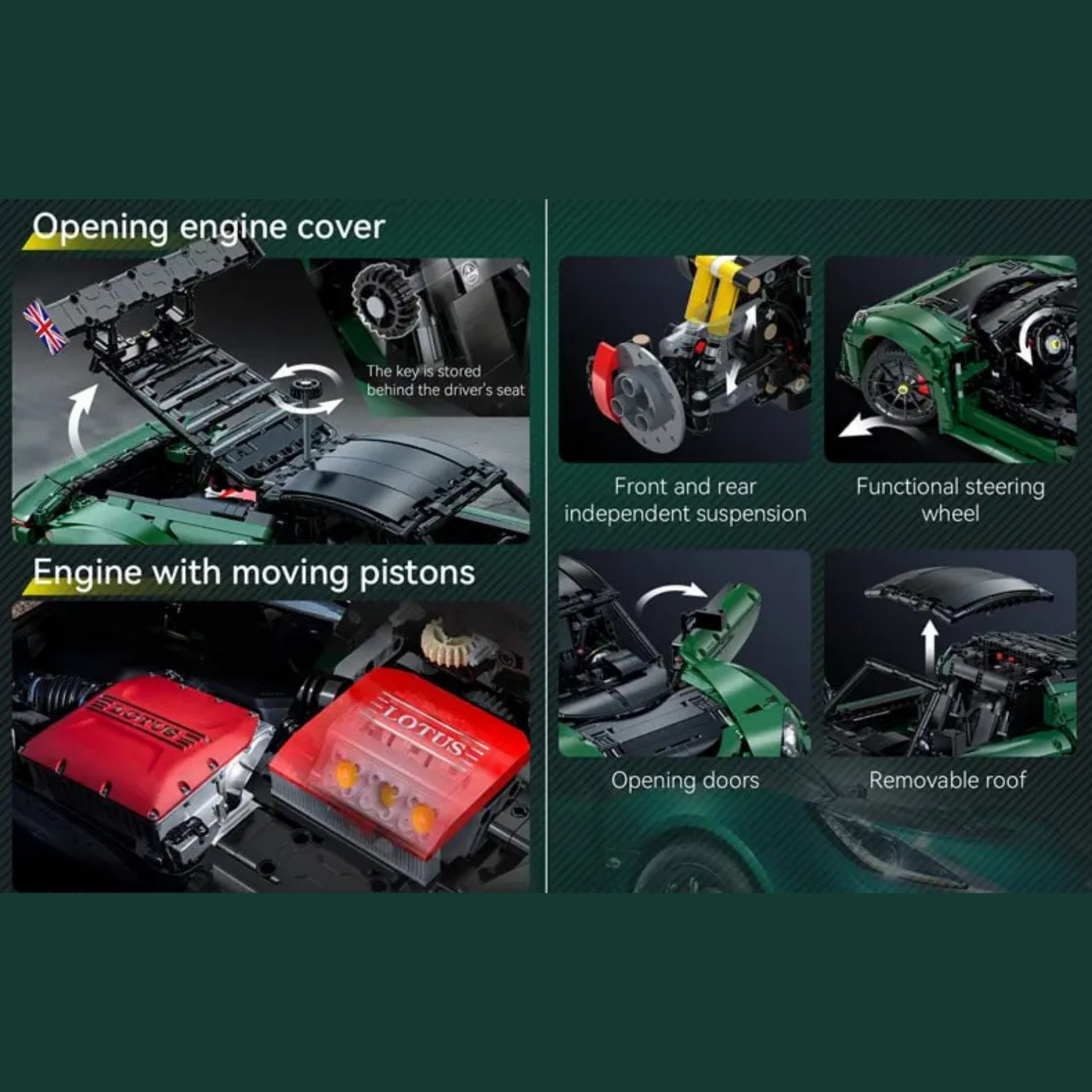 CaDA Master Lotus Exige Cup 430 Licensed Supercar 1:8 Scale (C61511W) - (Static)