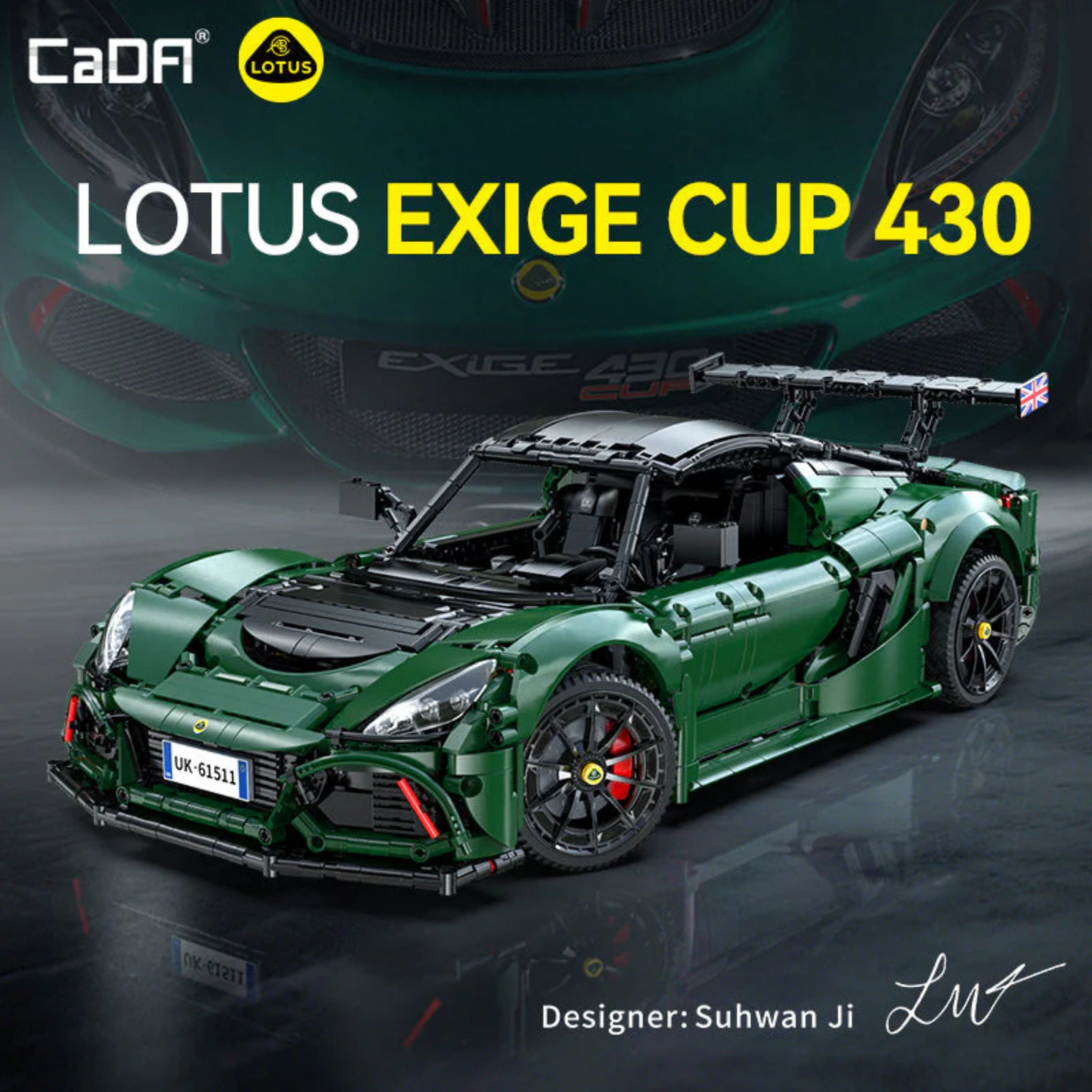 CaDA Master Lotus Exige Cup 430 Licensed Supercar 1:8 Scale (C61511W) - (Static)