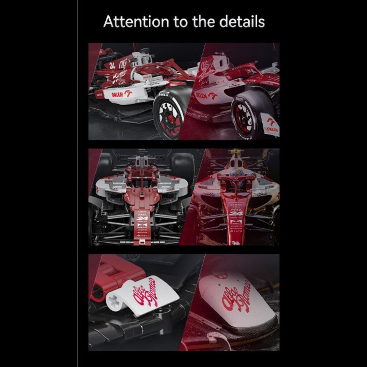 CaDA Alfa Romeo F1 Team C42 Licensed Racing Car 1:8 Scale (C64005W) - (Static)