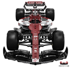 CaDA Alfa Romeo F1 Team C42 Voiture de course sous licence à l'échelle 1:8 (C64005W) - (Statique)