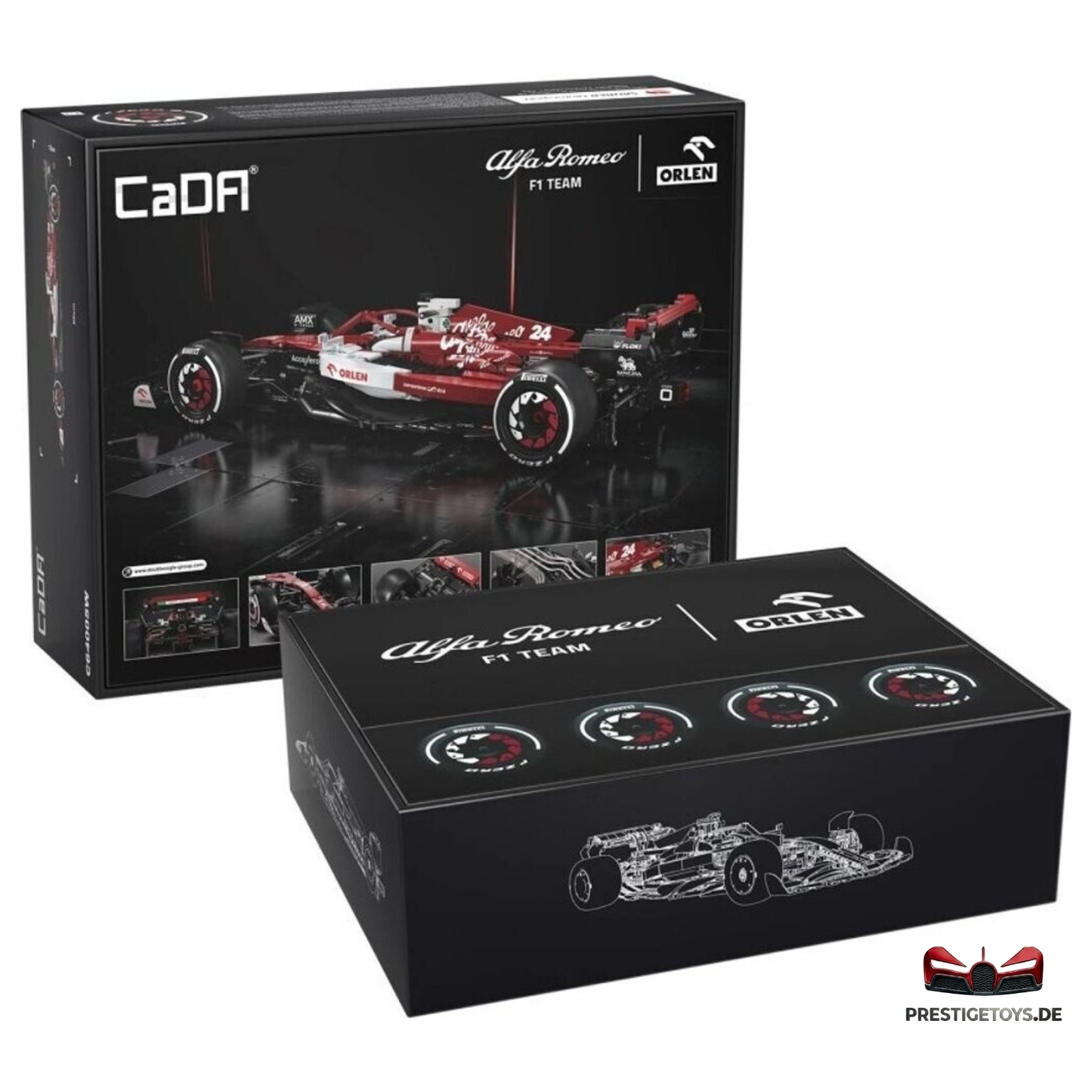 CaDA Alfa Romeo F1 Team C42 Licensed Racing Car 1:8 Scale (C64005W) - (Static)