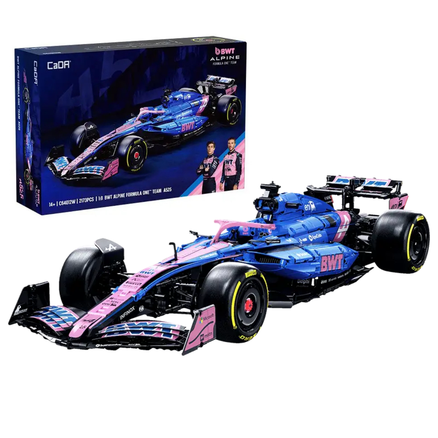 CaDA BWT Alpine Formula One Team A525 Licensed Car 1:8 Scale (C64012W) - (Static)