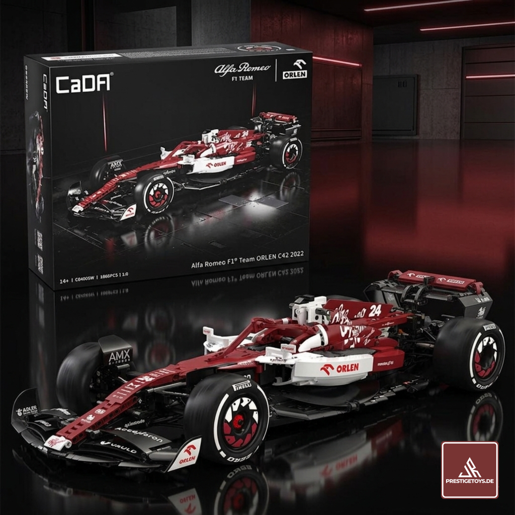 CaDA Alfa Romeo F1 Team C42 Voiture de course sous licence à l'échelle 1:8 (C64005W) - (Statique)
