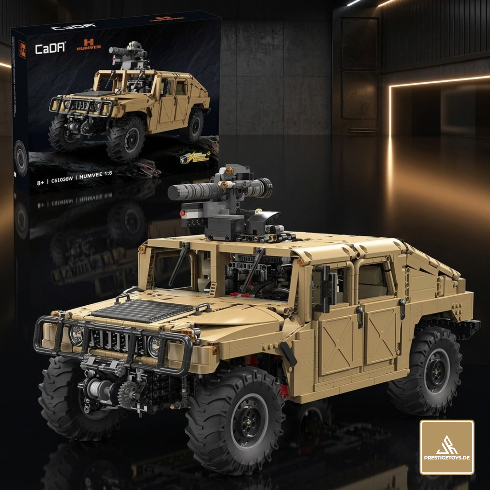 CaDA Master Humvee Off-Road Vehicle 1:8 Scale (C61036W) - (Dynamic or Static)