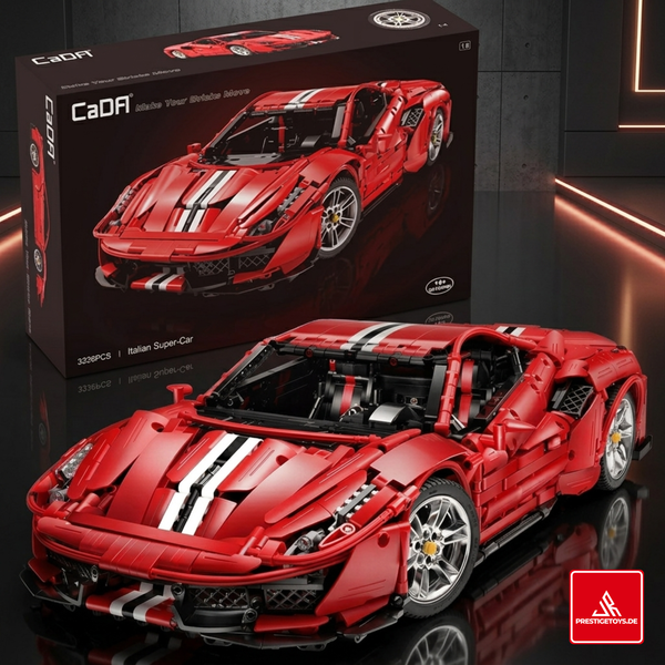 CaDA C61043W / C61043W Master Red Racing Supercar 1:8 Scale - (Dynamic or Static)