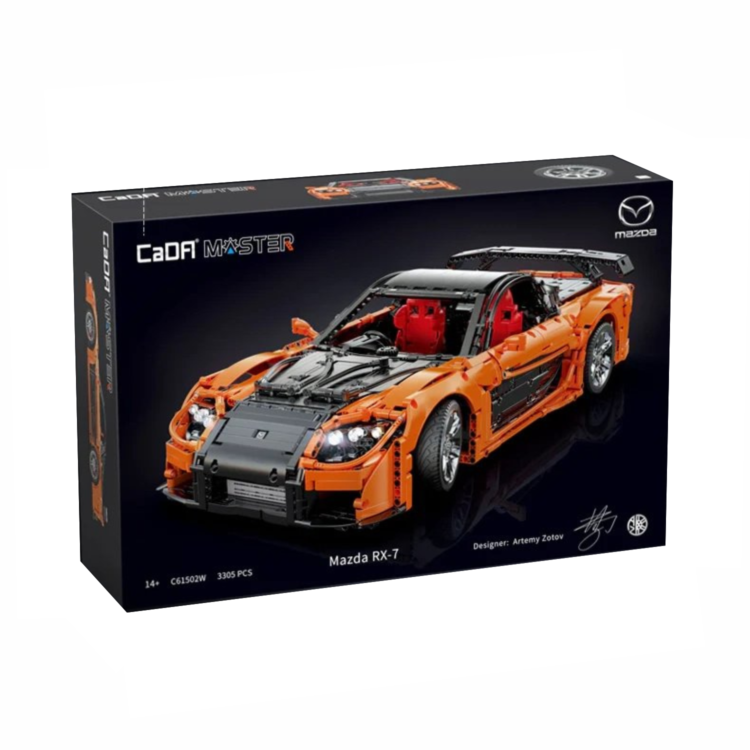 CaDA Master Mazda RX-7 Licensed Supercar 1:8 Scale (C61502W) - (Dynamic or Static)