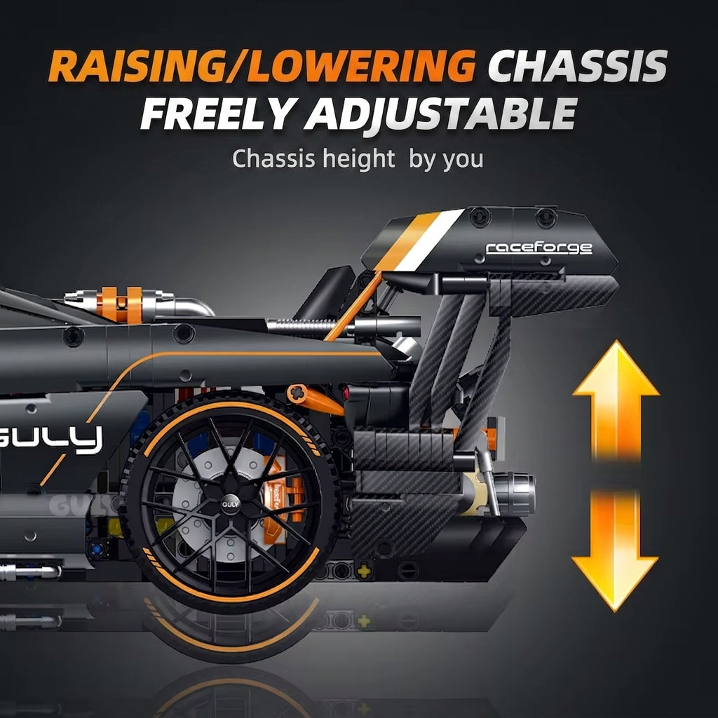 GULY 10646 Carbon Saint: Premium Hyper-Performance RC Supercar Building Set