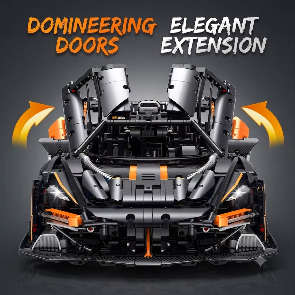 GULY 10646 Carbon Saint: Premium Hyper-Performance RC Supercar Building Set