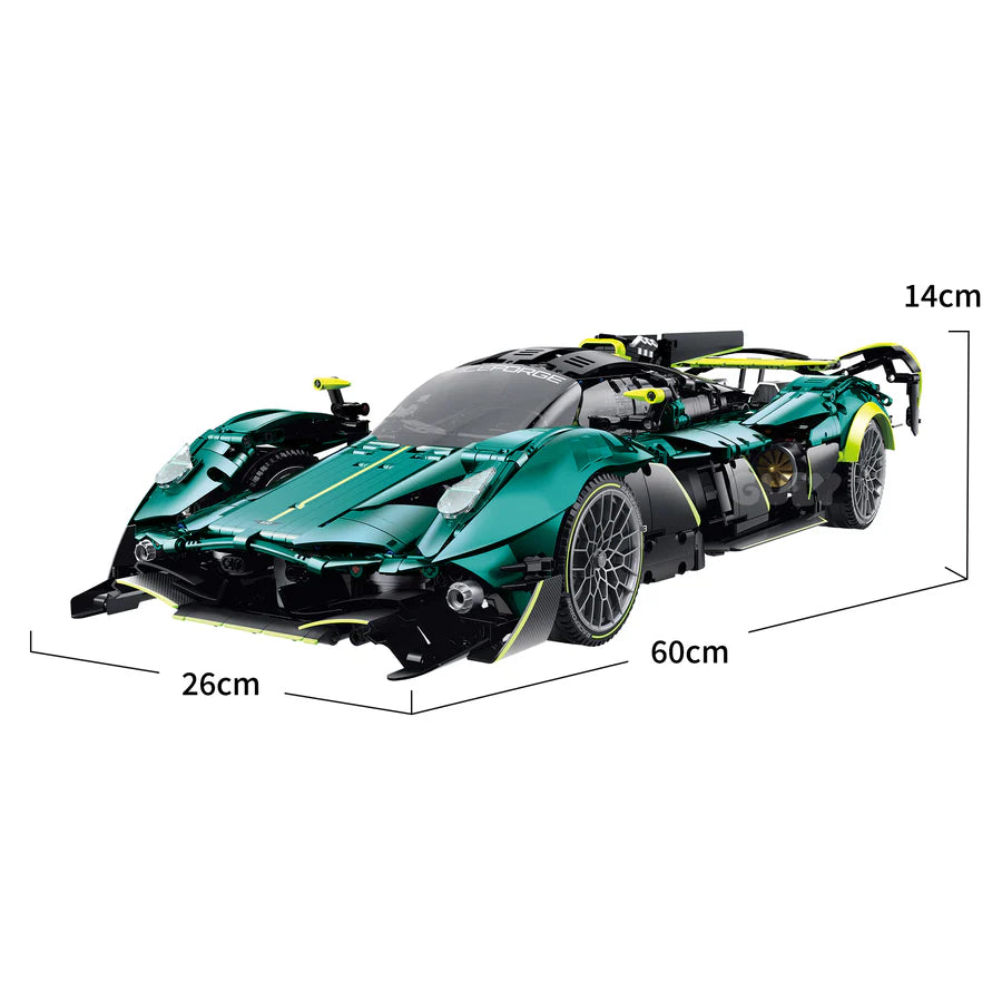 GULY 10658 Iron Valkyrie: 1:8 Hyper-Performance RC Supercar Building Set